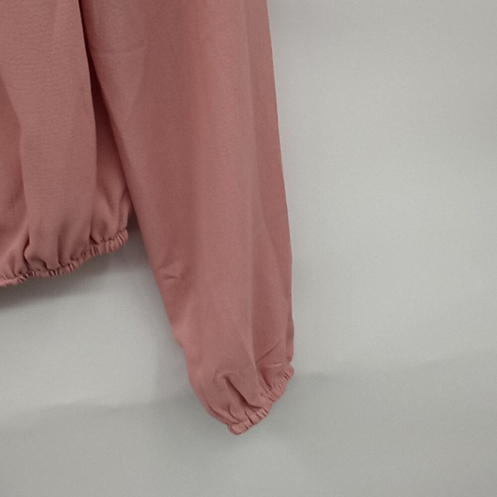 Available by Angela Fashion Women's New Pink Long Sleeve Crop Top Size Medium - Picture 12 of 14